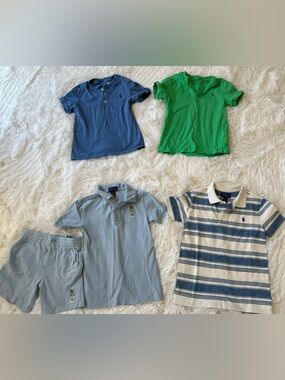 Bundle Ralph Lauren Polo Boys, all Size 5 Shirts Shorts